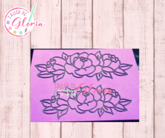 SR-331 Sello placa G rosas alto