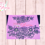 SR-332 Sello placa G flores alto