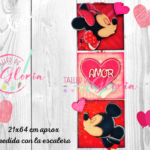 MA-046 Aplicaciones ratoncitos amor para escalera