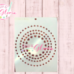 TGF-216 Estencil fondo marco corazones