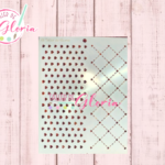 TGF-218 Estencil fondo corazones dobles
