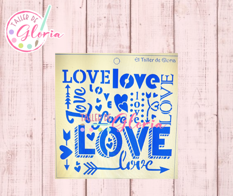 TGM-58 Estencil letras love
