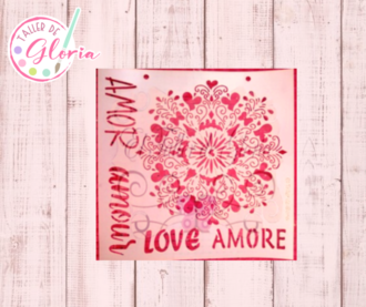 TGC-42 Estencil mandala amor