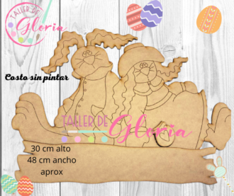 MP-004 Pareja conejos campesinos