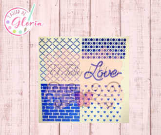 TGC-43 Estencil love ladrillos