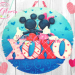 MA-052 Colgante XOXO ratoncitos