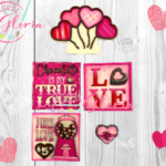 MA-028 Aplicaciones chocolate love para casita