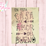 TGF-165 Estencil en esta casa hay amor