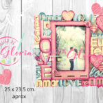 MA-008 Porta retrato palabras love