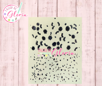 TGF-273 Estencil estampado margaritas