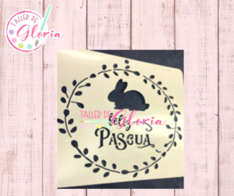 TGC-68 Estencil conejo guirnalda