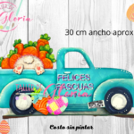 MP-019 Camión pascua con base 30 cm