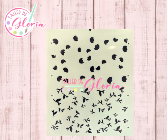 TGF-272 Estencil estampado tulipanes