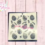 TGM-42 Estencil fondo huevo y ramas