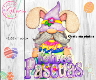 MP-024 Gnomo felices pascuas con base