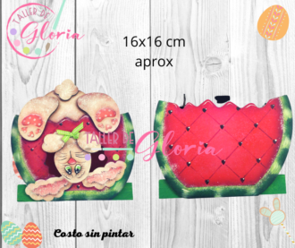 MP-029 Servilletero conejo comelón sandia