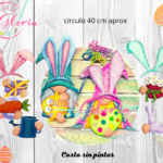 MP-035 Circulo pareja gnomos intercambiable pascua