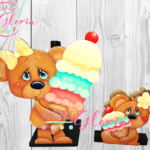 MTO-119 Porta rollo y servilletero oso