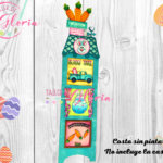 MP-039 Aplicaciones pascua para casita 3 ventanas