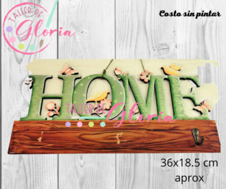 MTO-046 Perchero home pájaros, flores