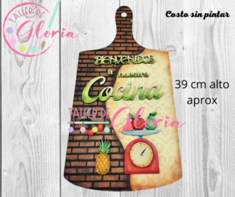 MTO-050 Tabla bienvenidos a nuestra cocina