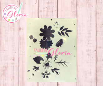 TGF-274 Estencil Margarita estilizada