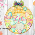 MP-023 Corona gnomo felices pascuas