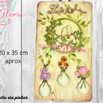 MTO-109 Retablo love pájaros con focos