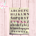 TGF-199 Estencil abecedario completo