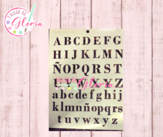 TGF-199 Estencil abecedario completo