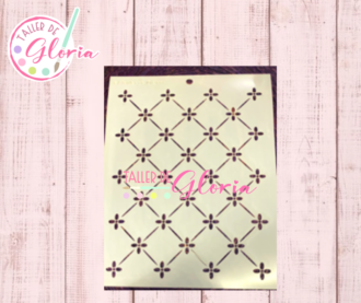 TGF-202 Estencil alcolchado flor