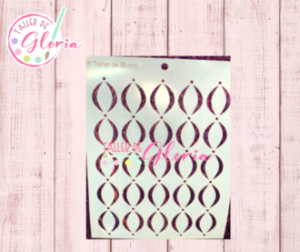 TGF-209 Estencil textura espirales de viento