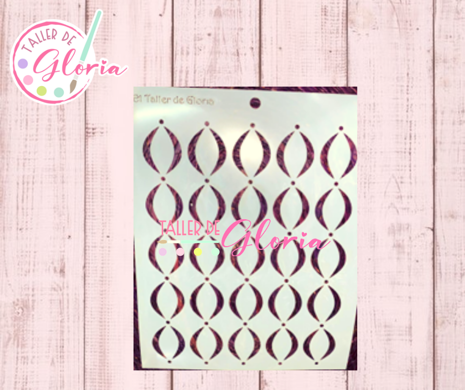 TGF-209 Estencil textura espirales de viento