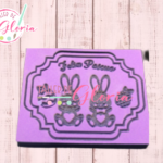 Sr-398 Sello pareja de conejos alto