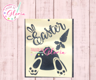 TGF-233 Estencil conejo easter
