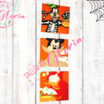 MH-109 Aplicaciones ratoncito halloween para escalera