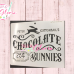 TGF-237 Estencil chocolates bunnies