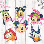 MH-122 Tira 6 caras ratones Halloween