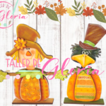 MH-129 Espantapájaro y cuervo con calabaza 3C