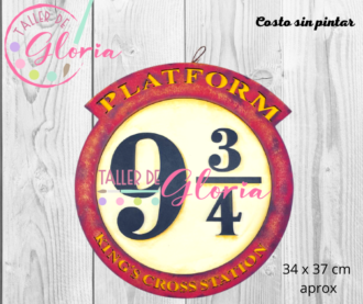 MTO-092 Letrero circular anden 9 3/4