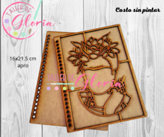 MTO-094 Libreta francesa Frida vitral