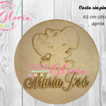 MTO-097 Colgante elefantita personalizada maximo 2 nombres