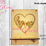 MTO-098 Retablo con repisa y marco corazón
