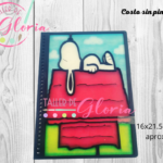 MTO-103 Libreta francesa vitral snoopy