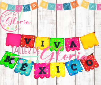 MS-058 Tira Papel Picado Viva México CH