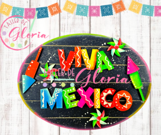 MS-057 Ovalo Viva México