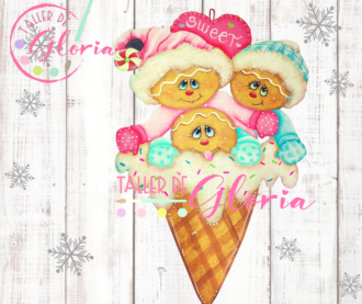 MN-086 Cono Galletas de Jengibre