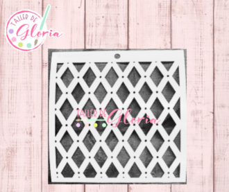 TGM-38 Estencil Rombo y Puntos