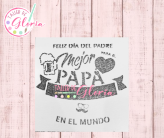 TGM-49 Estencil Mejor Papá del Mundo