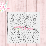 TGM-56 Estencil Confeti y Serpentinas